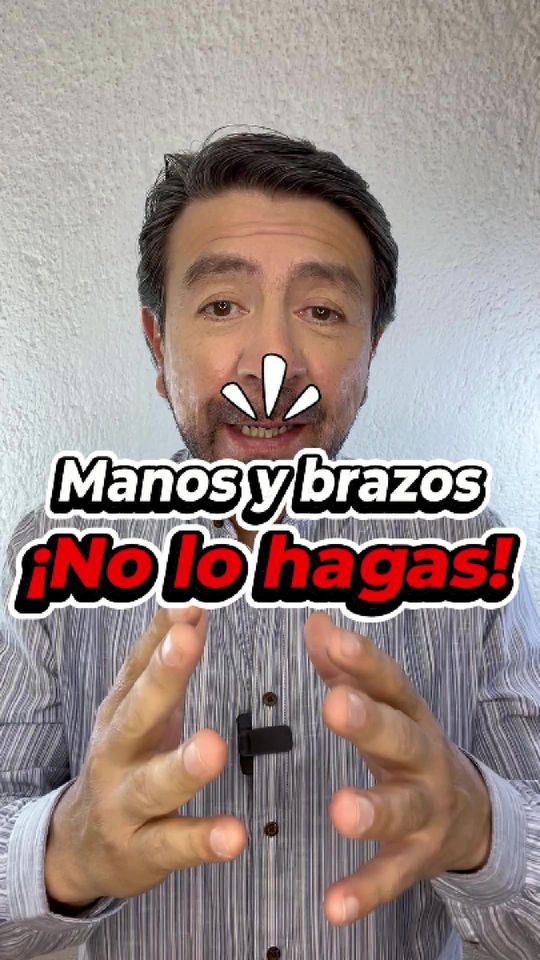 Manos y brazos: lenguaje no verbal